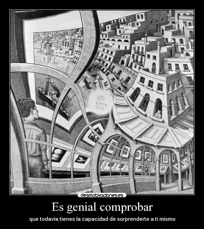 Es genial comprobar - 