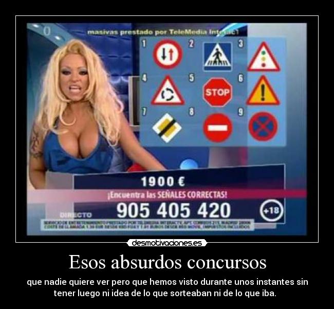 Esos absurdos concursos -