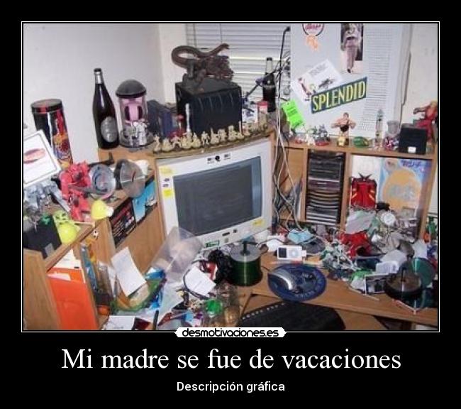 Mi madre se fue de vacaciones - Descripción gráfica
