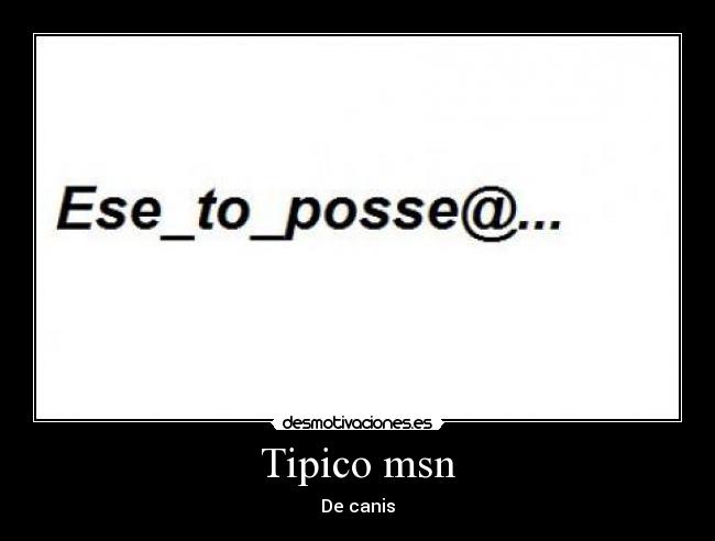 Tipico msn - De canis