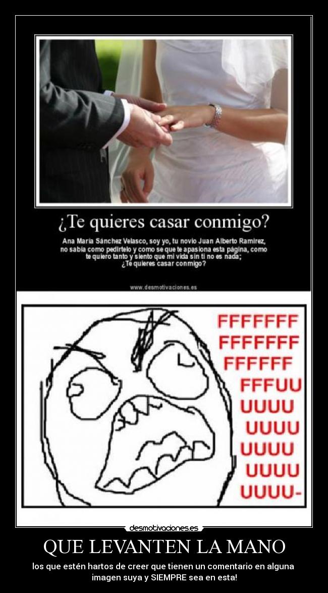 QUE LEVANTEN LA MANO - 