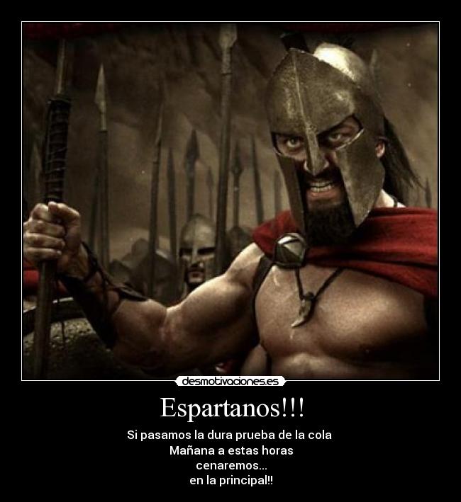 carteles espartanos desmotivaciones