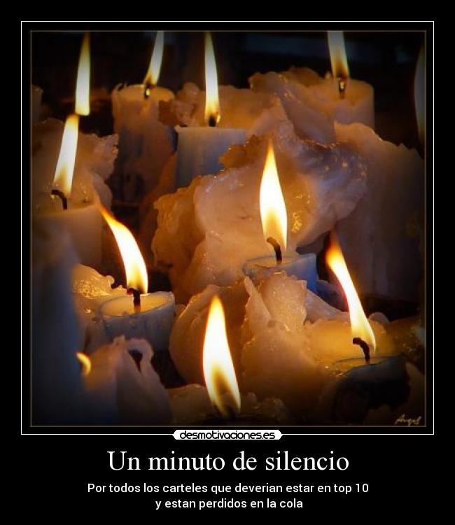 Un minuto de silencio -