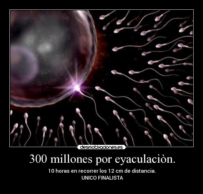 300 millones por eyaculaciòn. - 