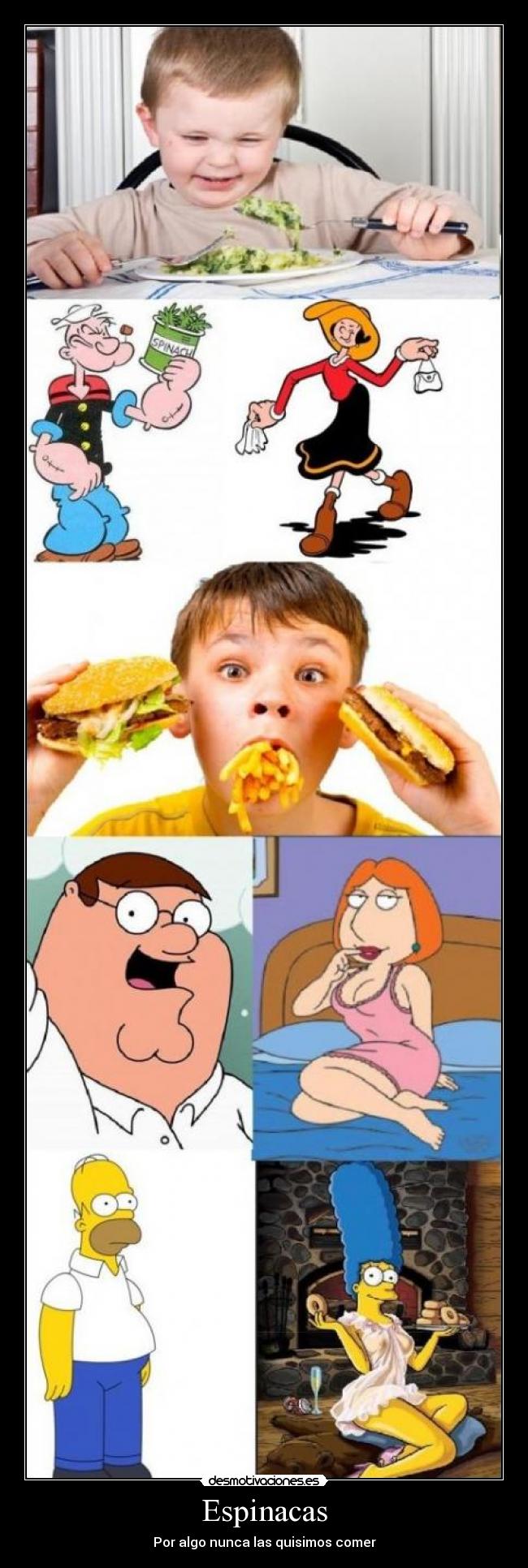 Espinacas - Por algo nunca las quisimos comer