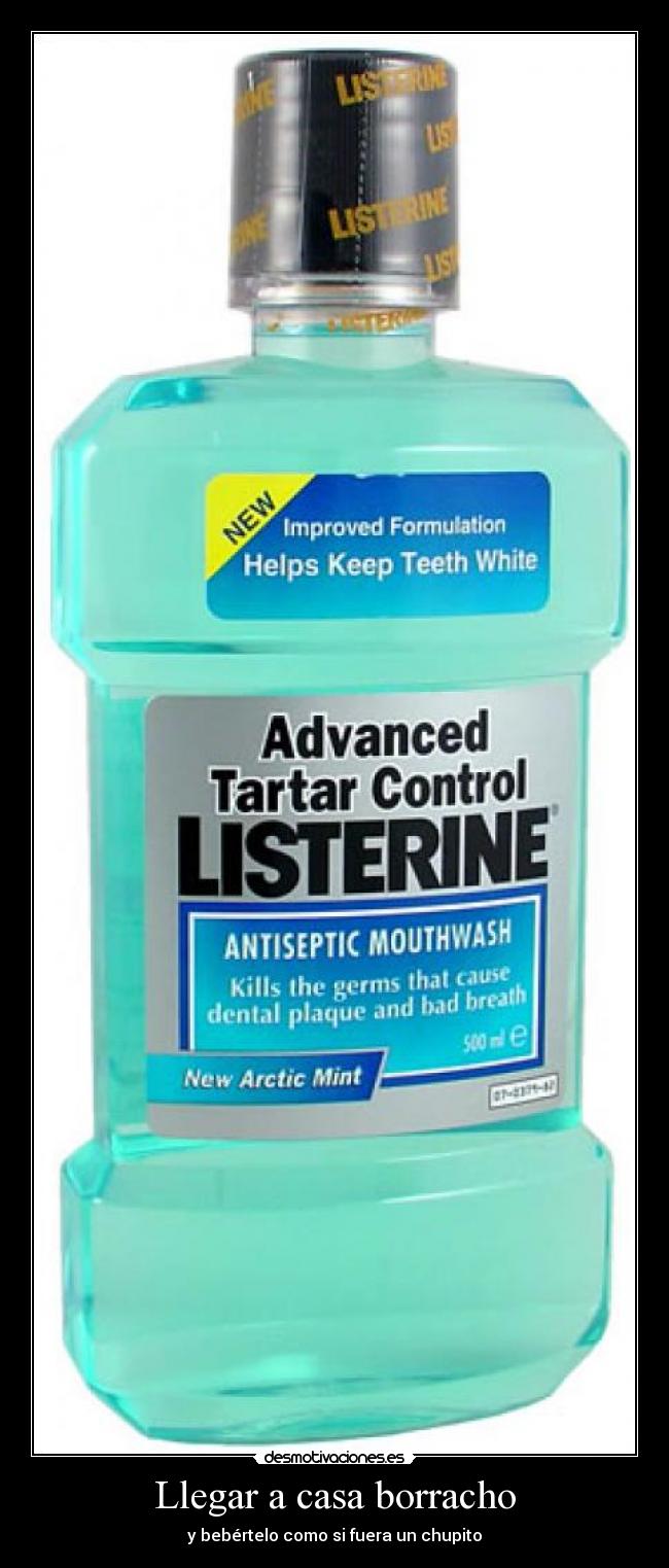 Llegar a casa borracho - y bebértelo como si fuera un chupito