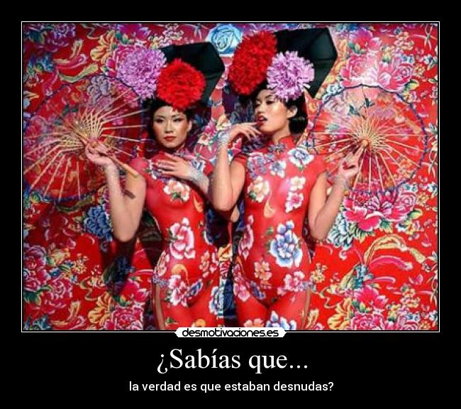 carteles sabias que estaban desnudas desmotivaciones