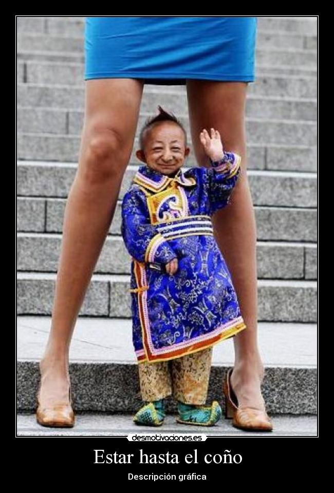 Estar hasta el coño - Descripción gráfica
