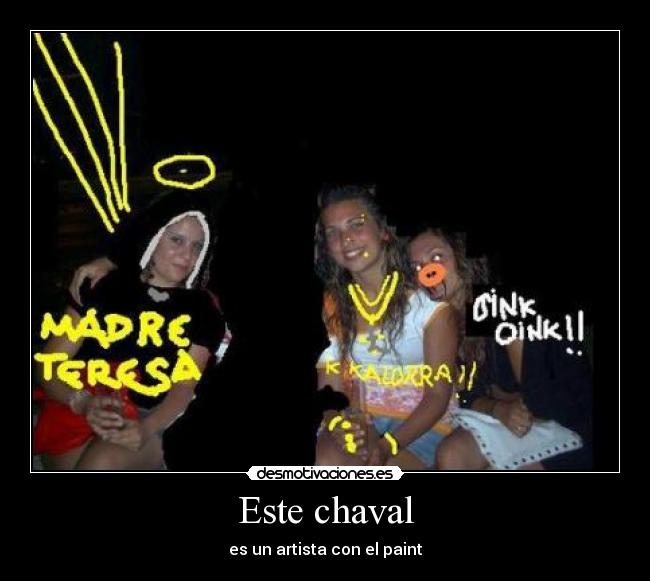 Este chaval - es un artista con el paint