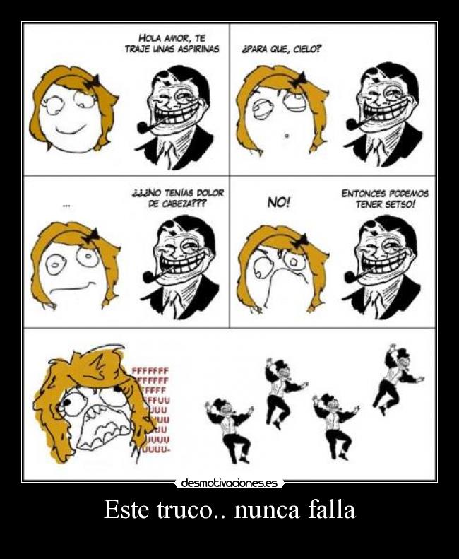 carteles este truco nunca falla rob troll face desmotivaciones