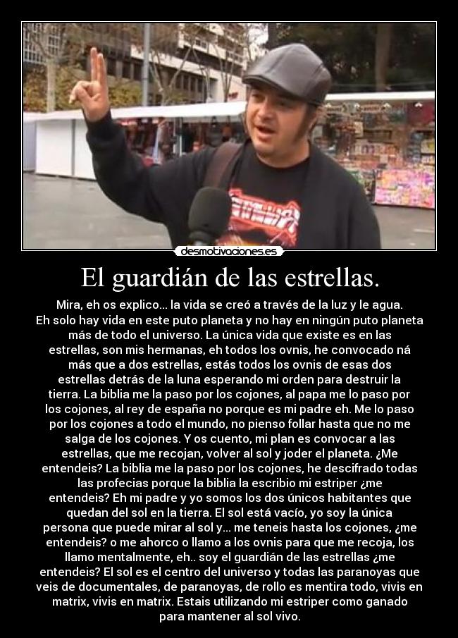El guardián de las estrellas. -