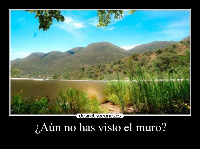 ¿Aún no has visto el muro? -