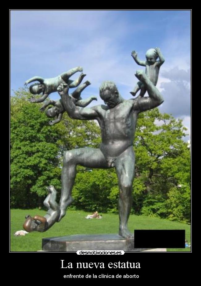 La nueva estatua -
