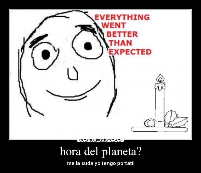 hora del planeta? -