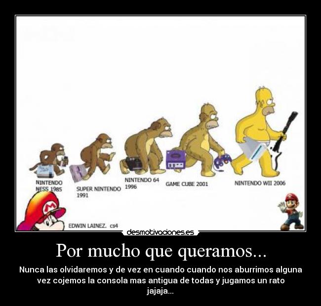 Por mucho que queramos... -