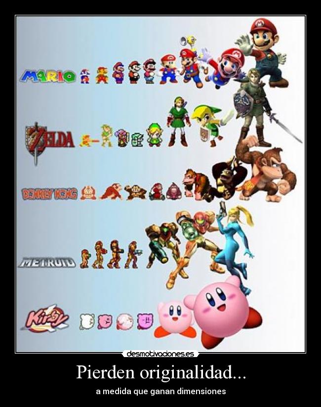 Pierden originalidad... - a medida que ganan dimensiones