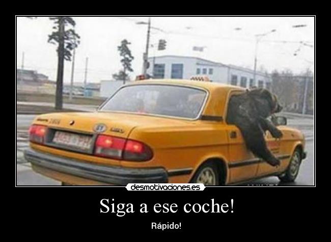 Siga a ese coche! - Rápido!