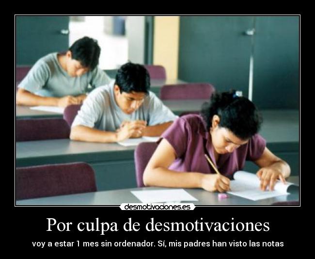 Por culpa de desmotivaciones - 