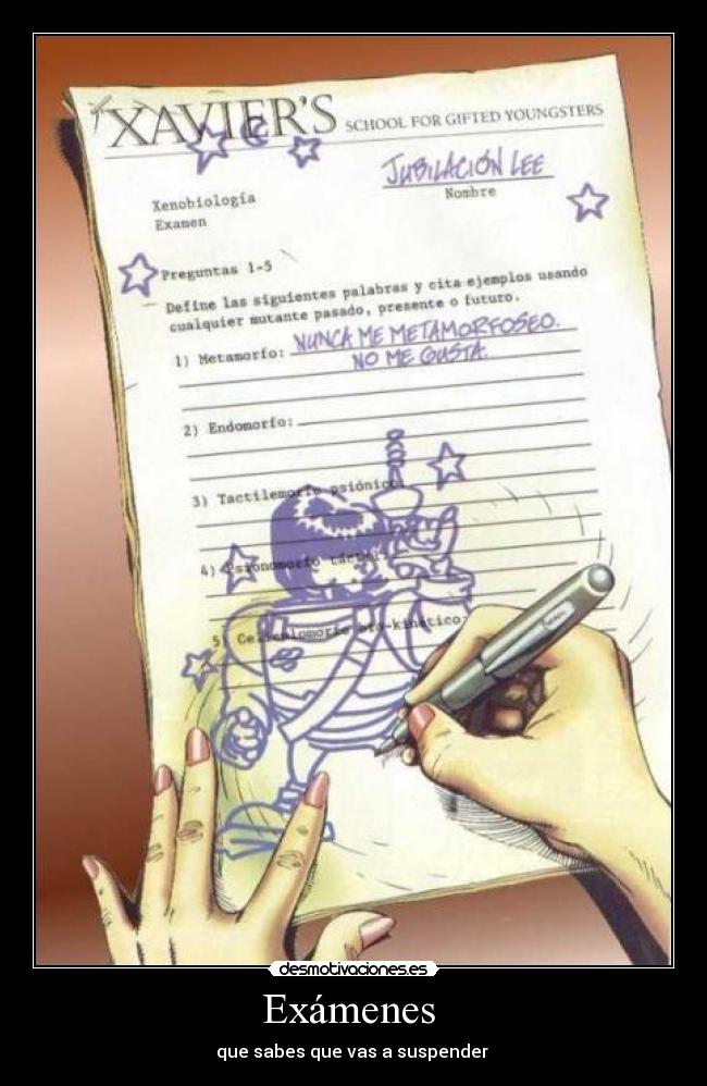 carteles examenes juas desmotivaciones