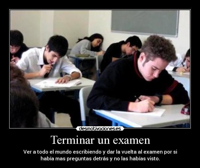 Terminar un examen - 