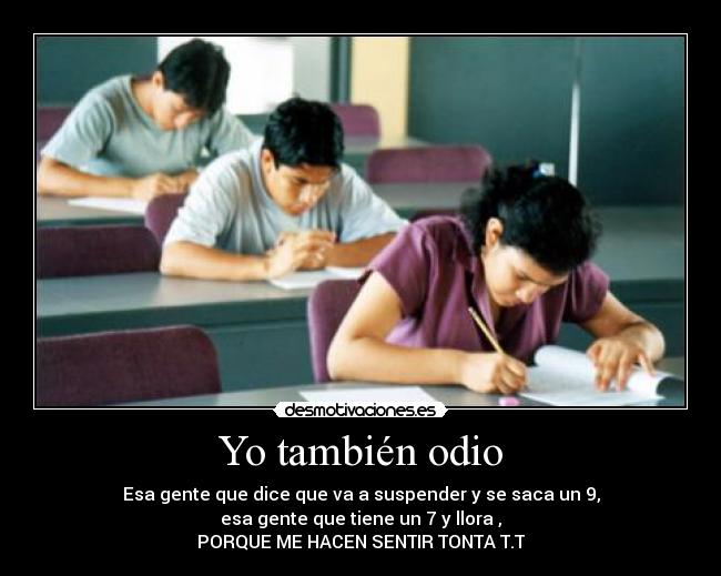 Yo también odio -