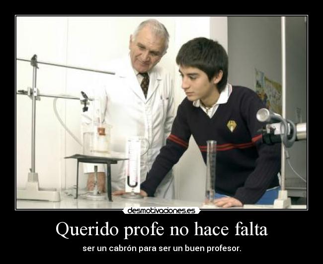 Querido profe no hace falta - 