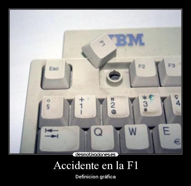 Accidente en la F1 -