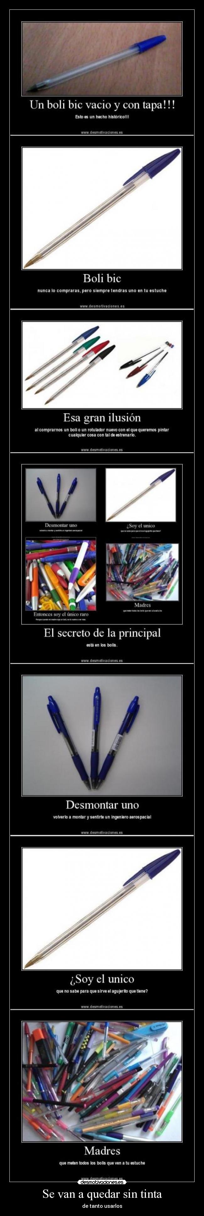 Se van a quedar sin tinta - de tanto usarlos