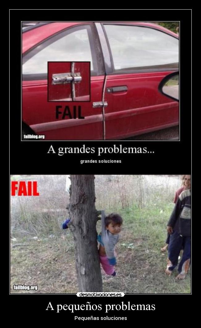 A pequeños problemas -