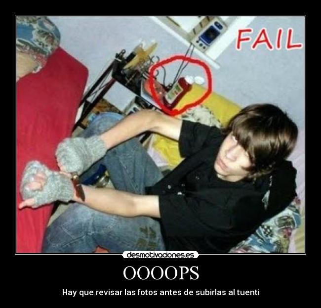 OOOOPS - Hay que revisar las fotos antes de subirlas al tuenti