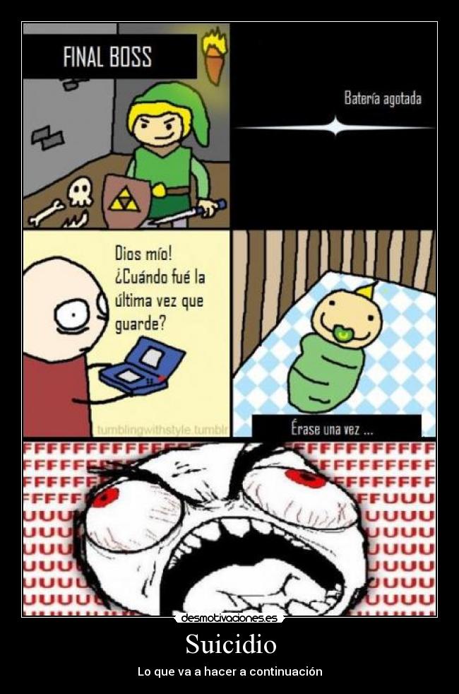 Suicidio - Lo que va a hacer a continuación