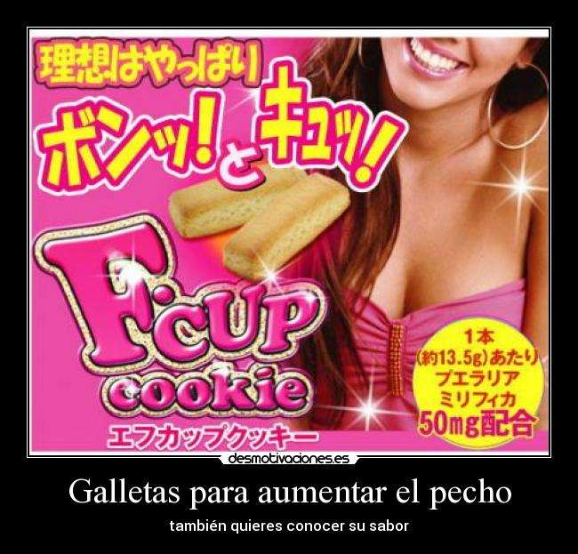 Galletas para aumentar el pecho - también quieres conocer su sabor