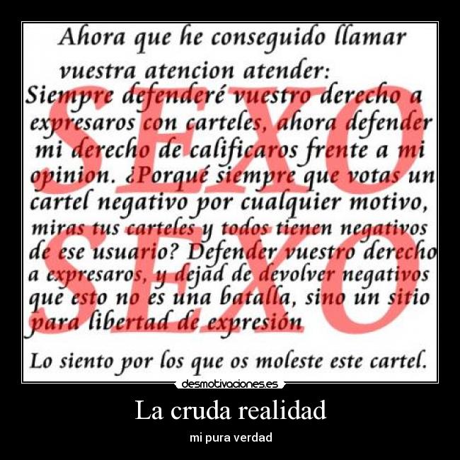 La cruda realidad - 