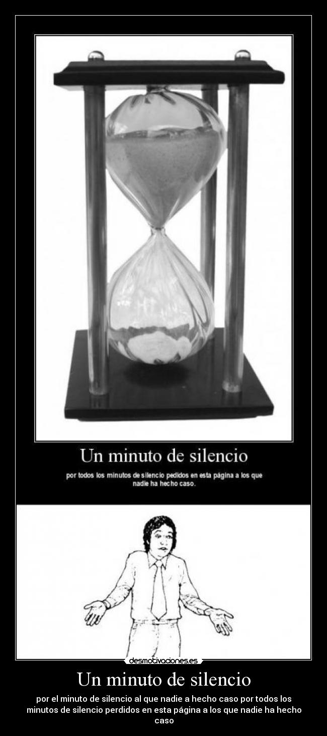 Un minuto de silencio -