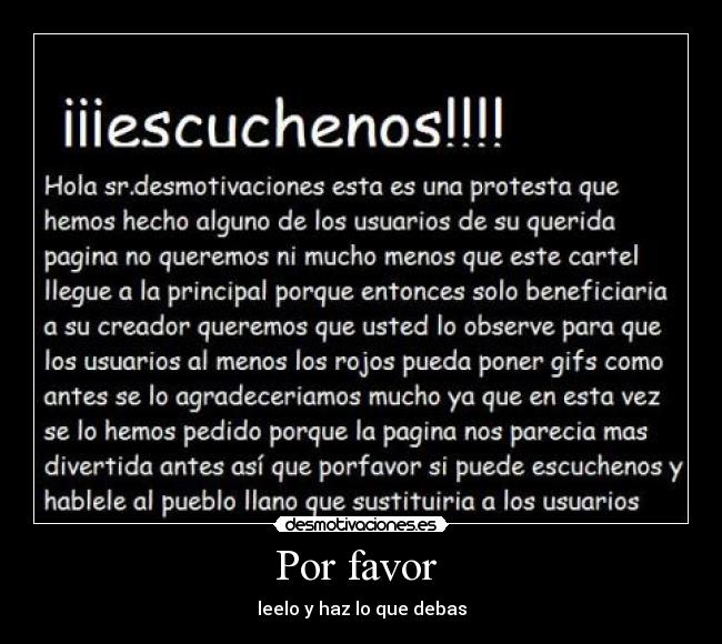 Por favor -