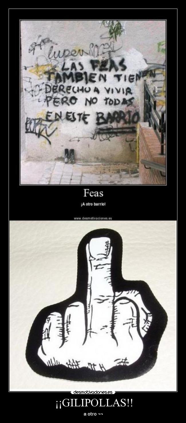 ¡¡GILIPOLLAS!! -