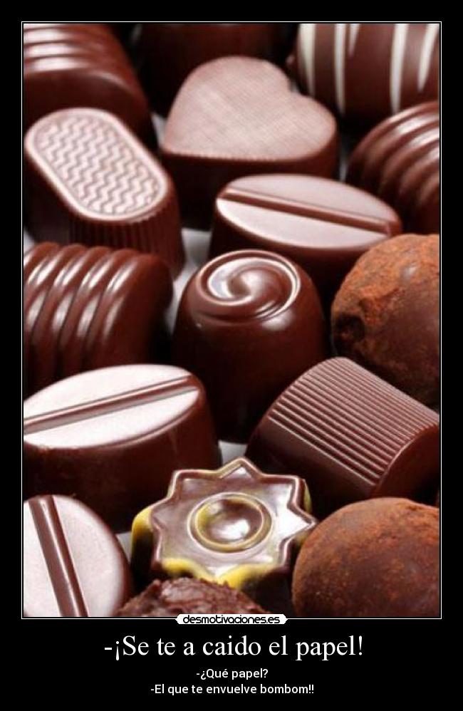 -¡Se te a caido el papel! -