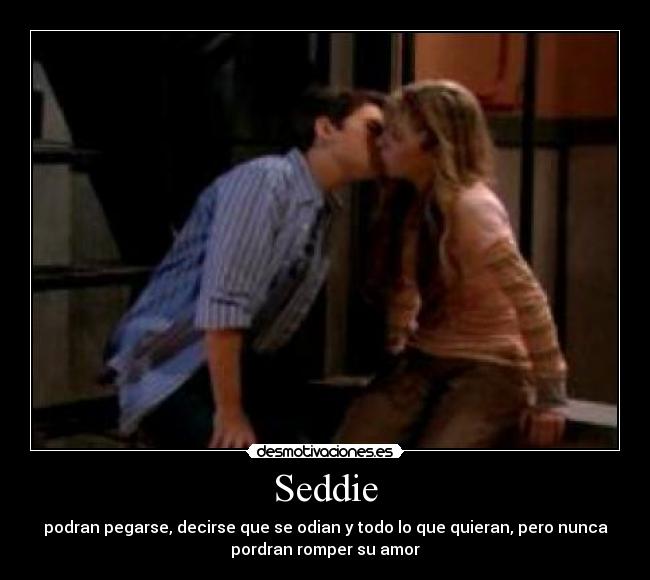 Seddie - podran pegarse, decirse que se odian y todo lo que quieran, pero nunca
pordran romper su amor