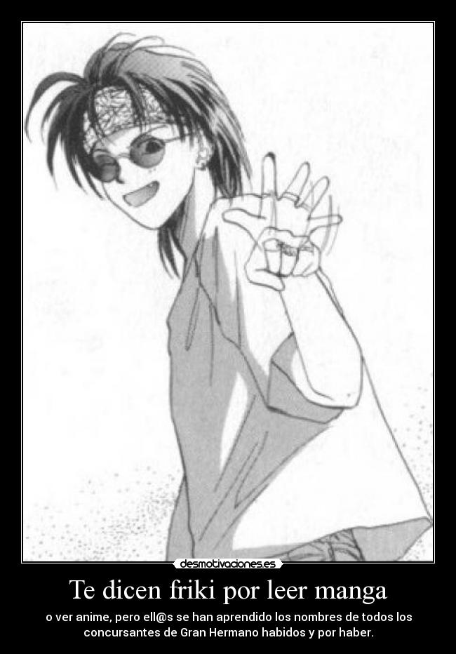 Te dicen friki por leer manga - 