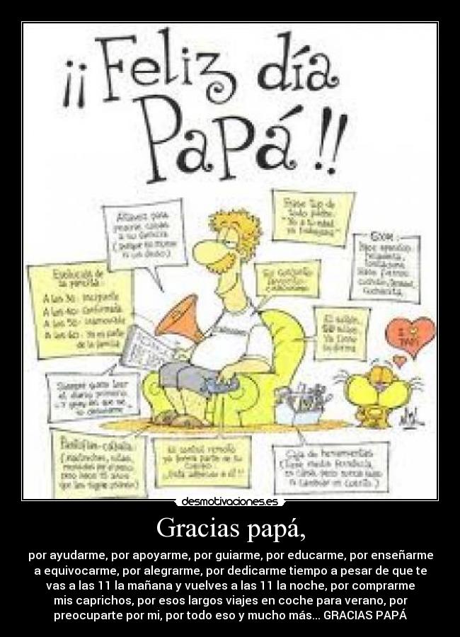 Gracias papá, - 
