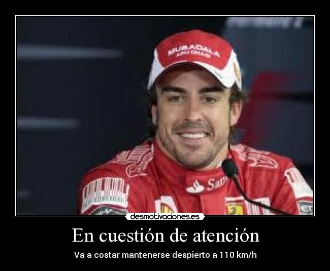 En cuestión de atención - Va a costar mantenerse despierto a 110 km/h