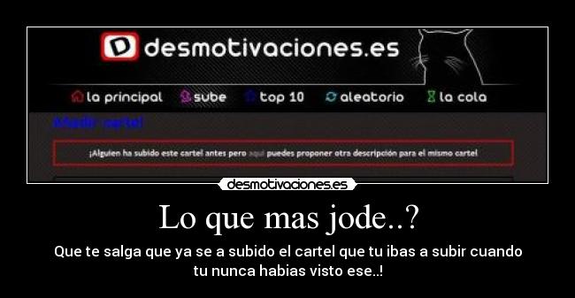 Lo que mas jode..? - 