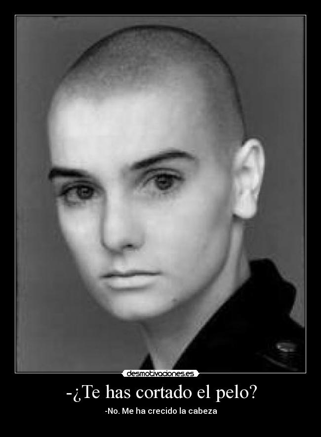 -¿Te has cortado el pelo? - -No. Me ha crecido la cabeza
