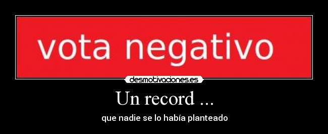 Un record ... - 
