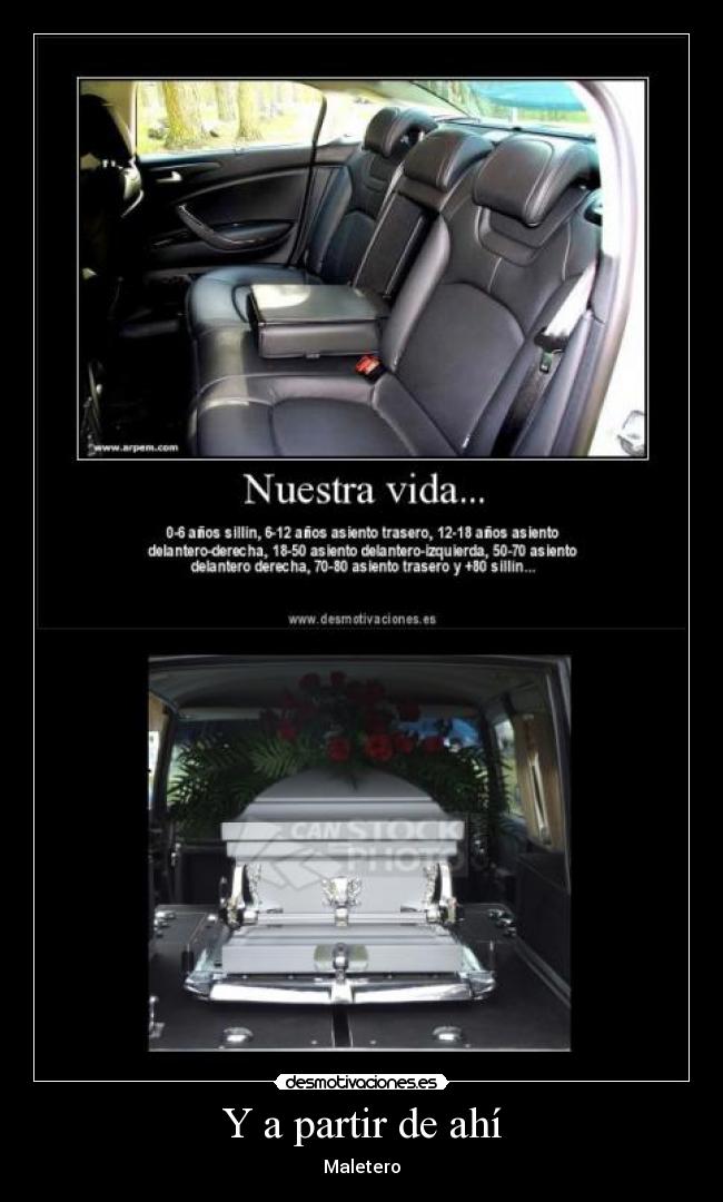 carteles muerte maleta coche desmotivaciones