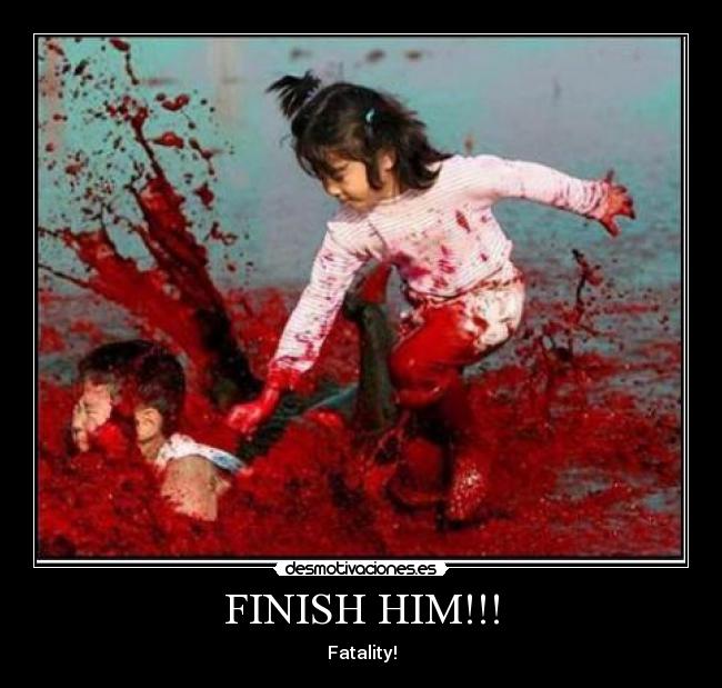 carteles mortal kombat fatality desmotivaciones