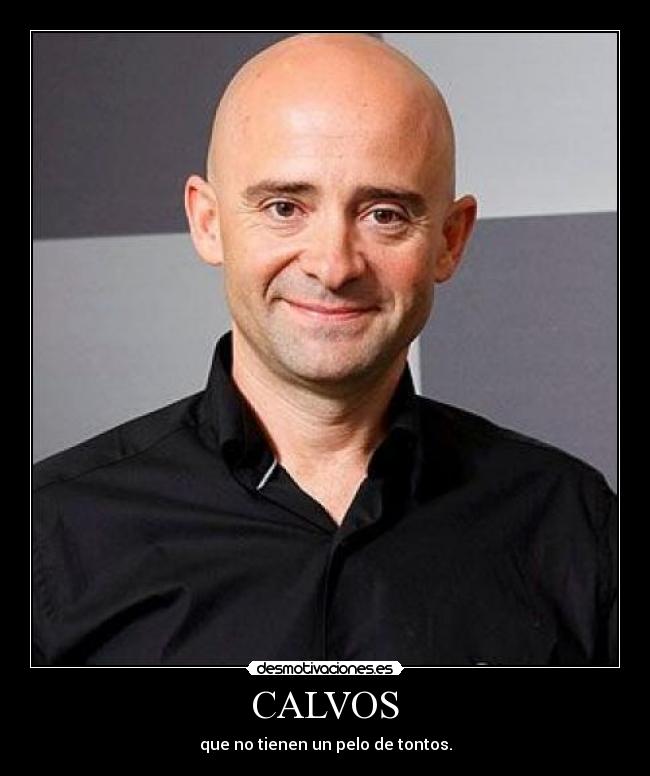 CALVOS - que no tienen un pelo de tontos.