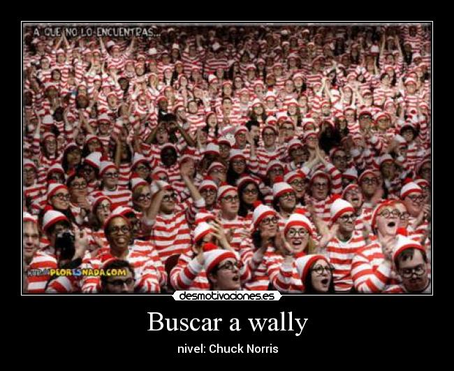Buscar a wally - nivel: Chuck Norris