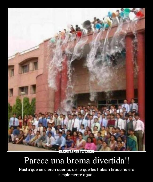 Parece una broma divertida!! -