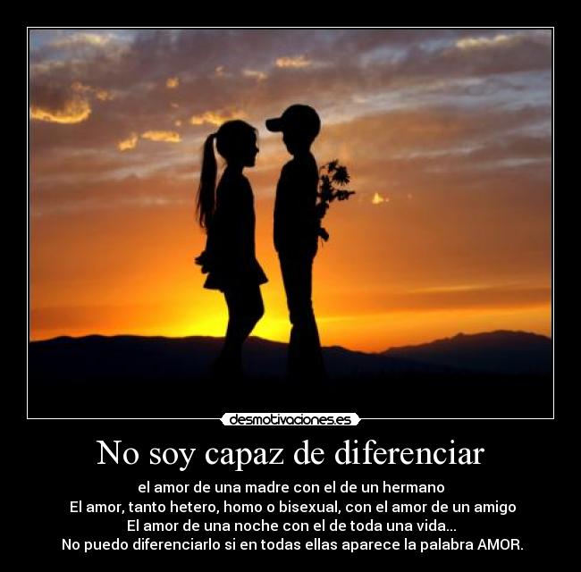 No soy capaz de diferenciar - 
